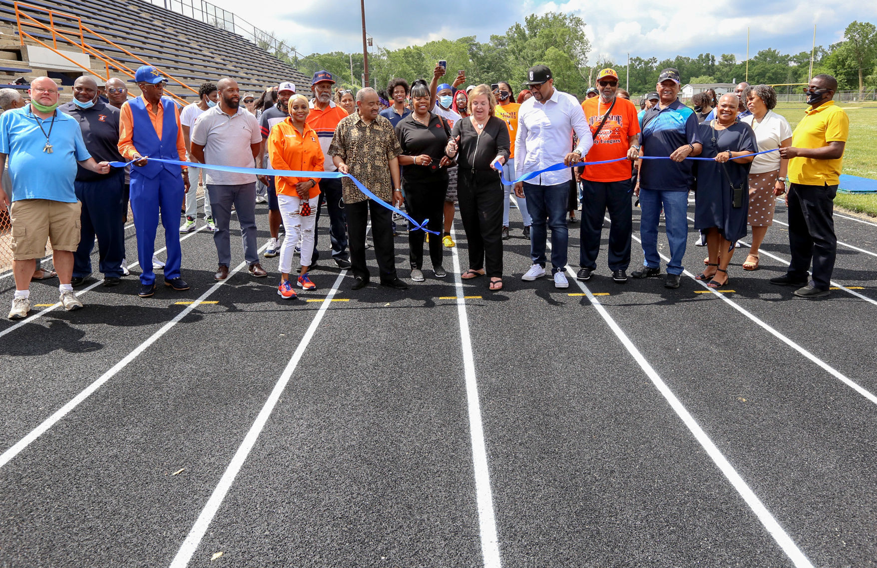 West Side dedicates renovated track